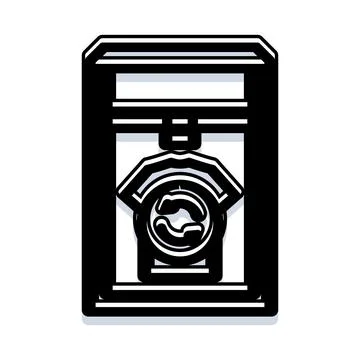 3d printer creating object icon technology concept Illustrazione stock