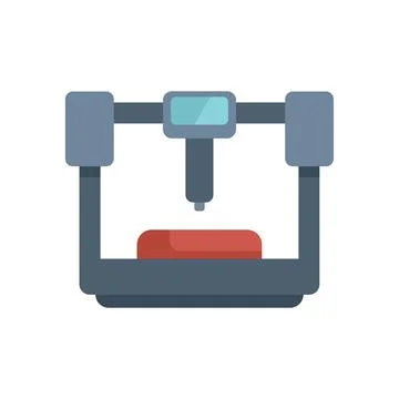 3d printer creating an object from plastic filament Stock Illustration