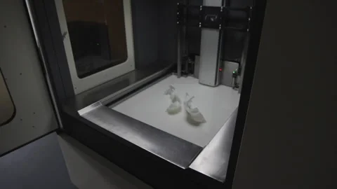 3d printer creating a prototype Video stock 301624410