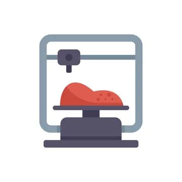 3d printer creating a prototype using additive manufacturing technology icon Stock Illustration