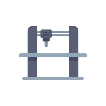 3d printer creating a prototype using modern technology Stock Illustration
