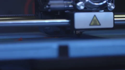 3D Printer CU ECU Printing 4K Stock Footage 40751807
