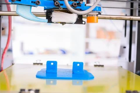 3d printer of the device during the processe. Stock Photos