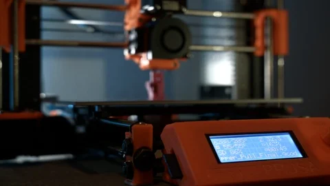 3D Printer display Stock Footage 90701579