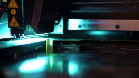 3D printer during printing operation Stock Footage 70427046