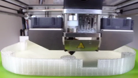 3D printer during printing in school laboratory. Stock Footage 97053209
