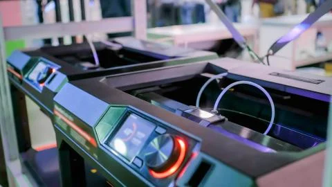 3D printer during work Foto stock