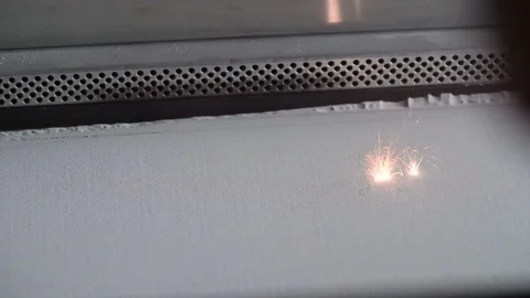 3D Printer during work. Selective laser sintering is an additive manufacturing 库存影片 70745971