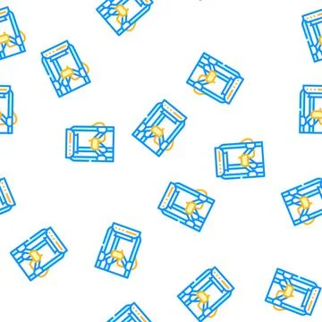 3d printer electronic equipment vector seamless pattern Illustrazione stock