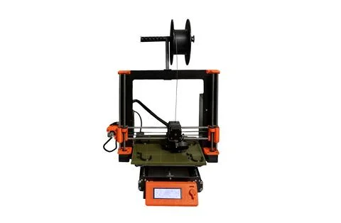 3D printer with filament spool isolated on white background 스톡 사진