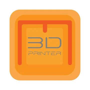 3D Printer flat vector illustration Stock Illustration