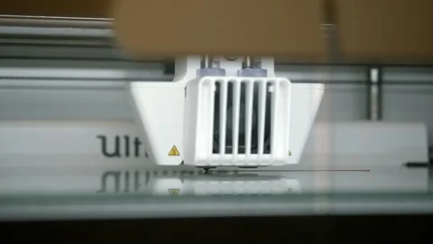 3D Printer Stock Footage 136217726