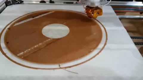 3d printer with hemp thread Stock Footage 73374782