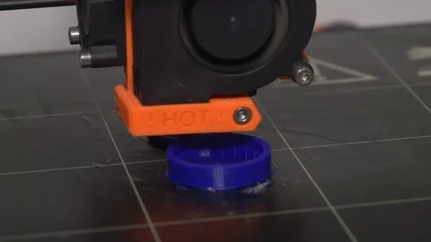 3D printer. Hi-tech technology. 3D printing plastic part, detail, model. Video stock 91092053