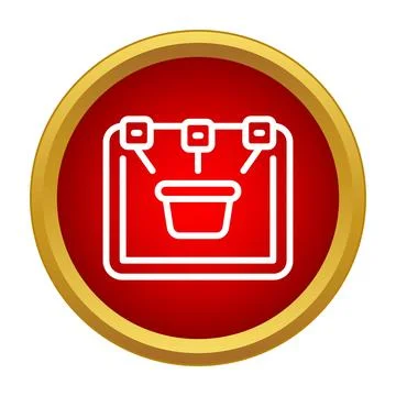 3d printer icon for additive manufacturing technology Illustrazione stock