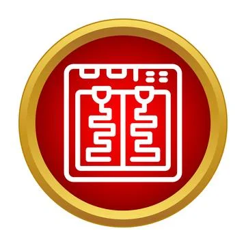 3d printer icon for additive manufacturing technology Stock Illustration
