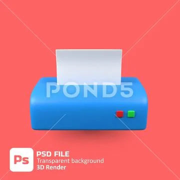 3d printer icon PSD Template