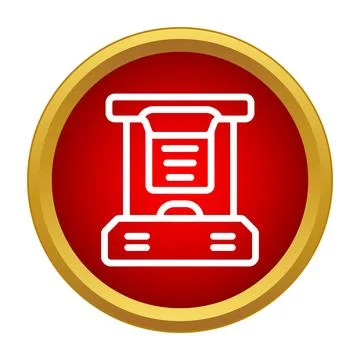 3d printer icon representing additive manufacturing technology イラスト素材