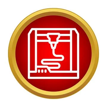 3d printer icon symbolizing additive manufacturing technology 스톡 일러스트