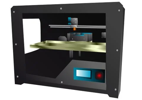 3d printer イラスト素材
