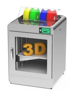 3d printer Stock Illustration