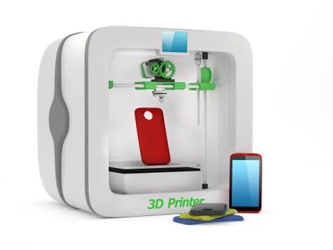 3D Printer Stock Illustration