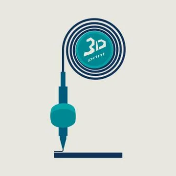 3d printer イラスト素材