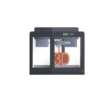 3D printer Illustrazione stock