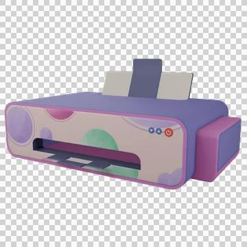 3D Printer Isolated Object Ilustração Stock