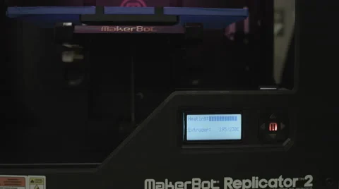 3D Printer LCD Display Heating Progress 4K Video stock 40752064
