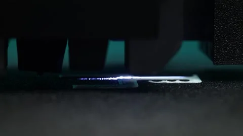 3D Printer LIDAR Technology Measuring Filament Layer Stock Footage 286243674