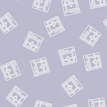 3d printer line seamless pattern Stock Illustration