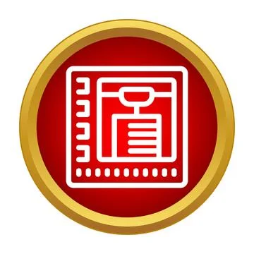 3d printer machine icon producing object Stock Illustration