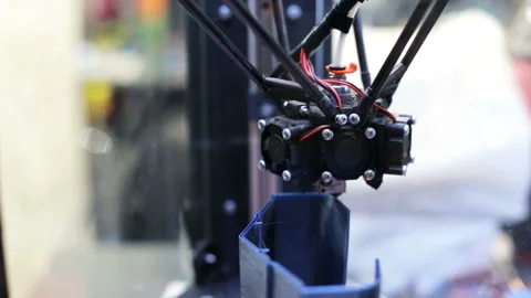 3d printer makes plastic products Vídeo Stock 88176300