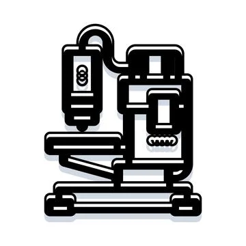 3d printer making an object with additive manufacturing 库存插图