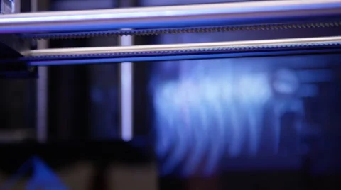 3D printer making statue of Eiffel Tower - new technology Stock Footage 64869966