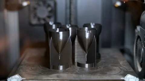 3D Printer Manufactures Drone Rocket Wings in Ukraine Workshop Amid War for Stock Footage 312370111