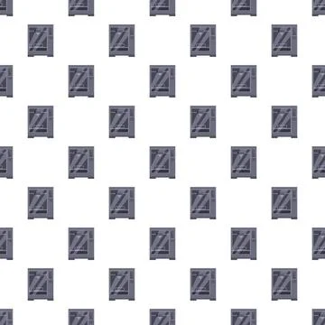 3d printer manufacturing technology seamless pattern design イラスト素材