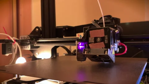 3D Printer Manufacturing Timelapse Stock Footage 308858611