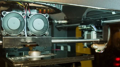 3D-printer mechanism Stock Footage 71363356