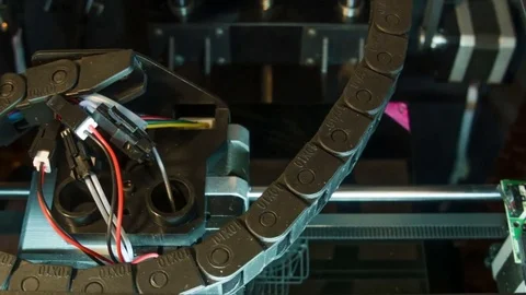 3D-printer mechanism Stock Footage 71363381