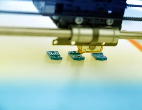 3d printer mechanism working yelement design of the device during the process Stock Photos