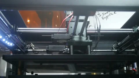 3d printer mechanisms in operation 動画素材 89937643