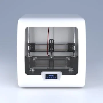 3D printer model Illustrazione stock