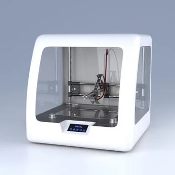 3D printer model. Ilustración de archivo