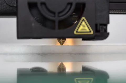 3D Printer Nozzle In Action Stock Photos