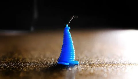 3D Printer Nozzle Cleaning Process Stock Photos