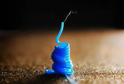 3D Printer Nozzle Cleaning Process Foto stock