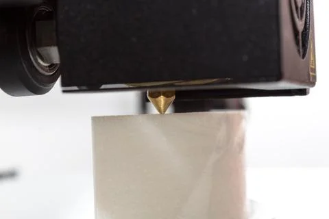 3D Printer Nozzle Closeup Stock Photos