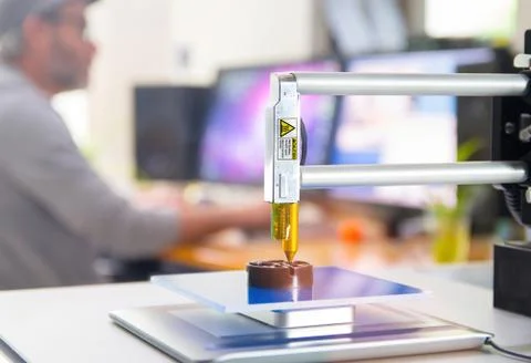 3D Printer Office Stock Photos